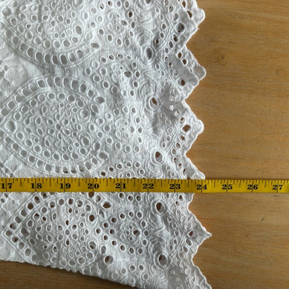 Sundance Blouse Top Womens S White Eyelet Boho Feminine Fairy Cottage Romantic - Picture 8 of 8